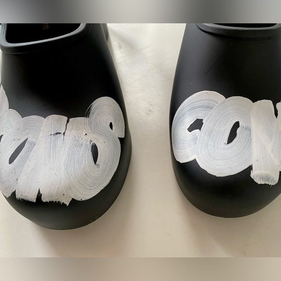 Comme des Garçons + Melissa Logo Matte PVC Heels. Size 8. NWOT. Never worn. - Picture 4 of 10